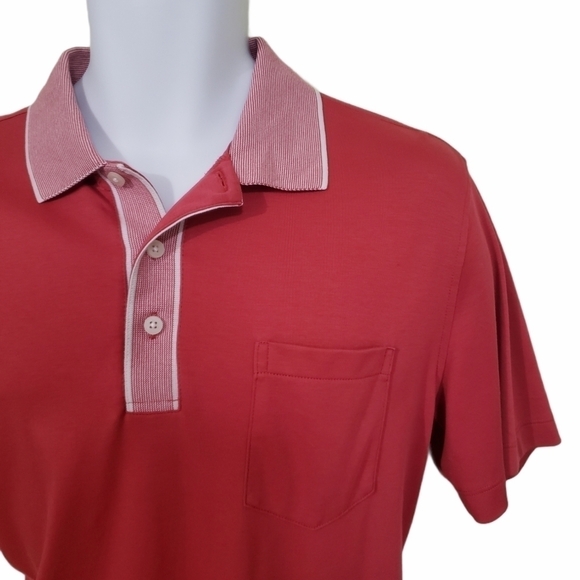 𝅺Untuckit Preppy Business Casual Bright Golf Office Holiday Polo Shirt - Men's - Picture 2 of 4